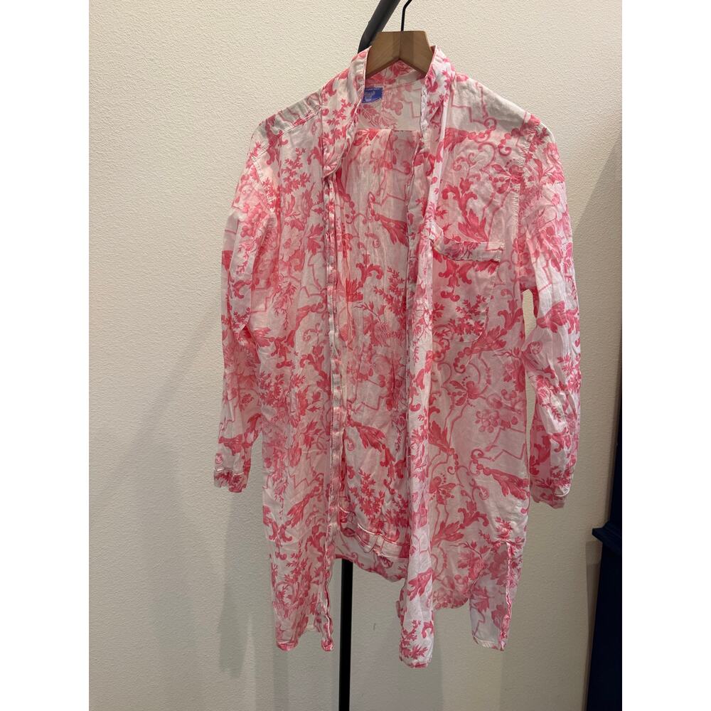 Pine cone hill pajama set pink toile size XL 100% cotton - Picture 2 of 5